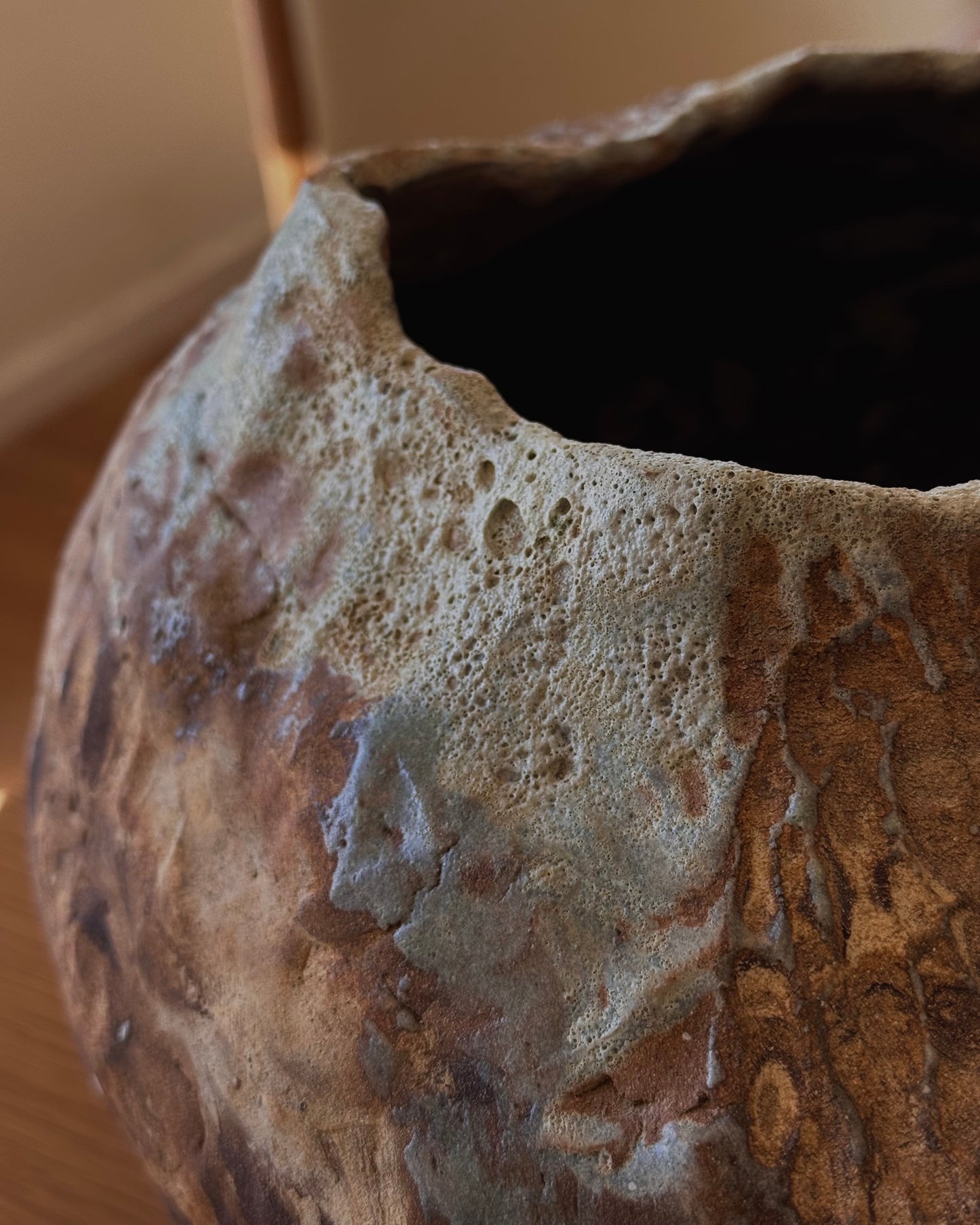 Wide Sculptural Vase