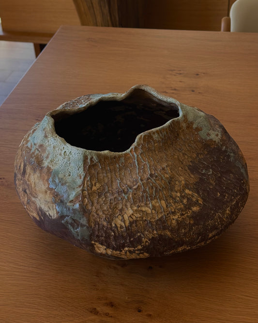 Wide Sculptural Vase