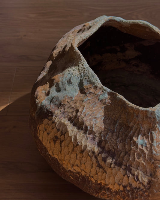 Wide Sculptural Vase