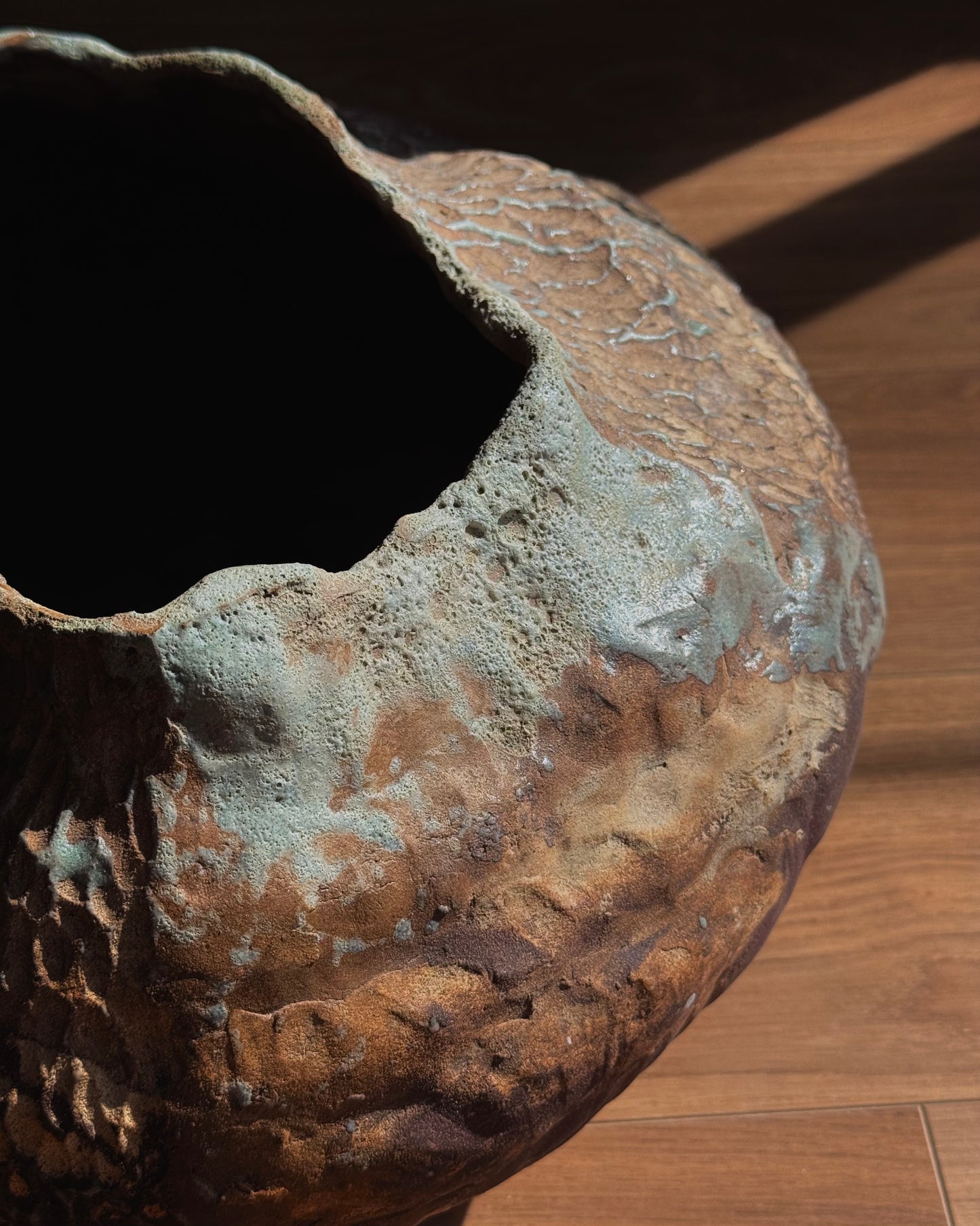 Wide Sculptural Vase