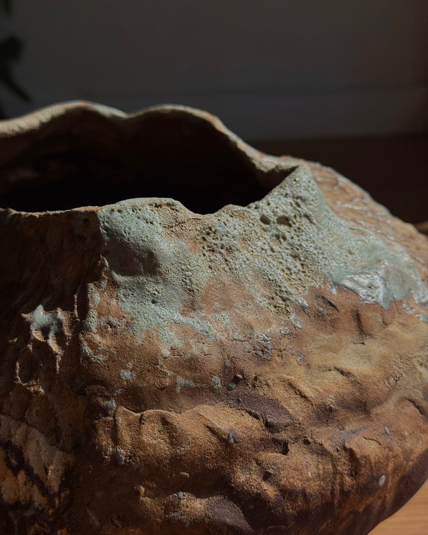 Wide Sculptural Vase