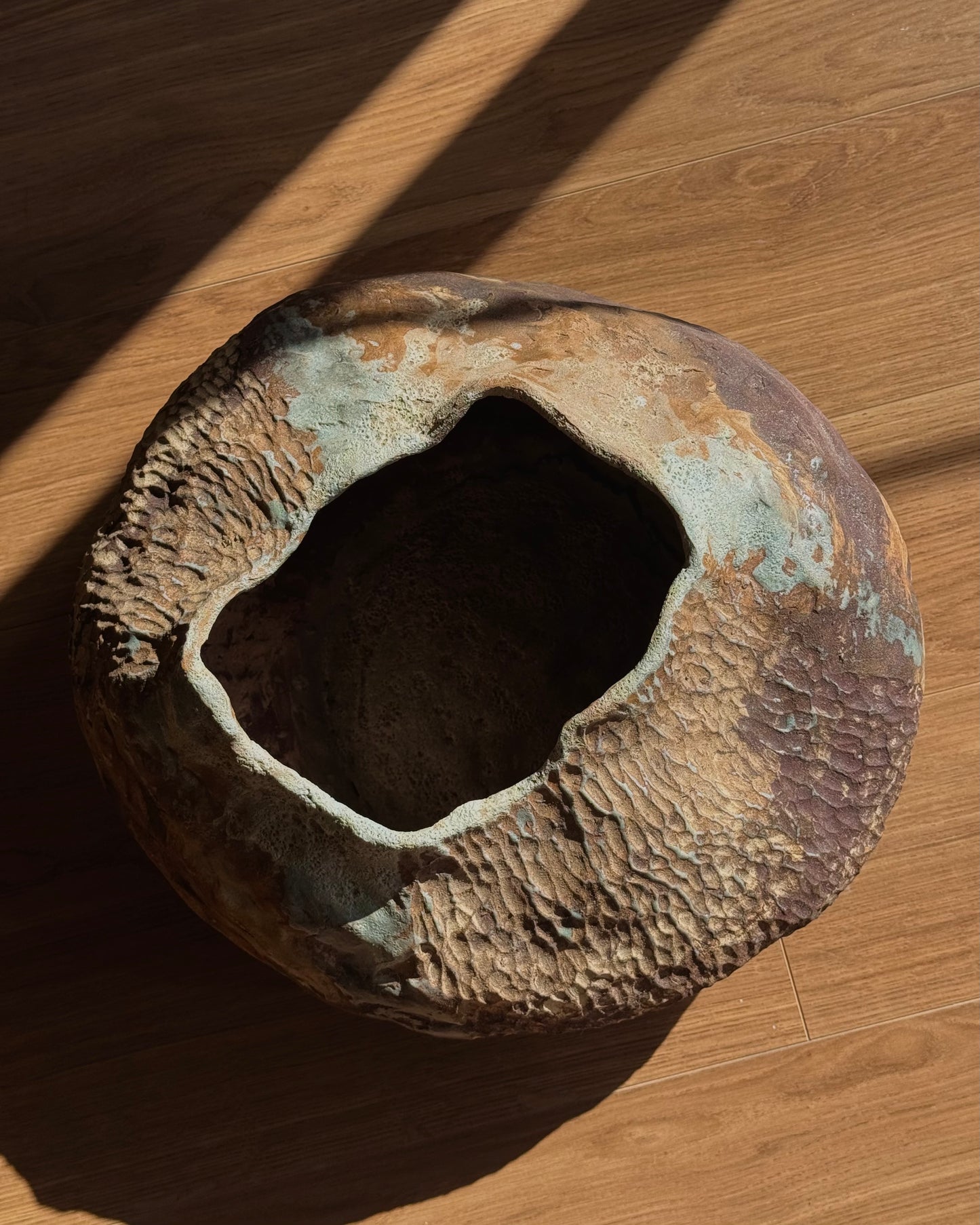 Wide Sculptural Vase